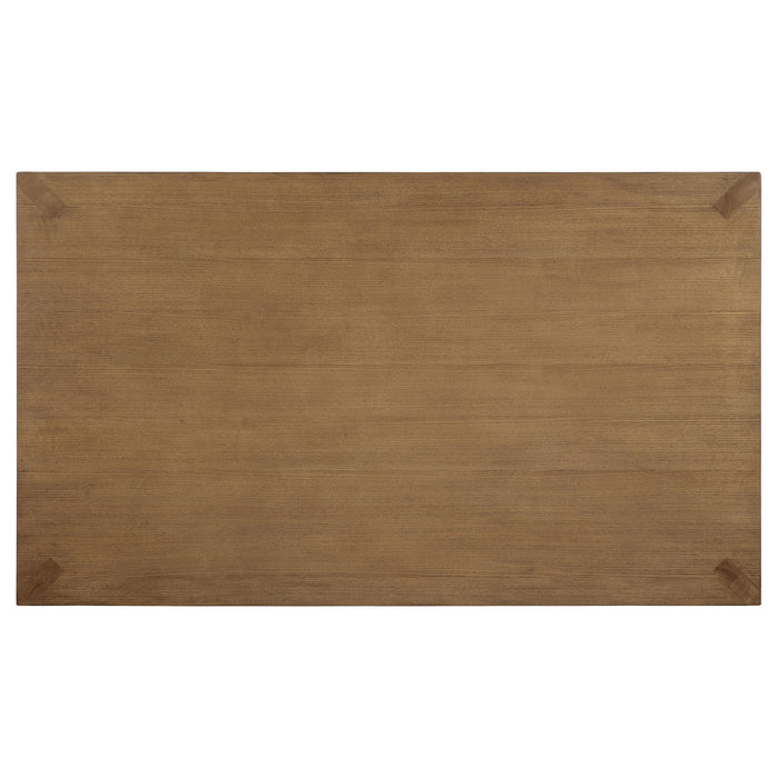 Bruner  72-inch Rectangular Dining Set Natural Brown