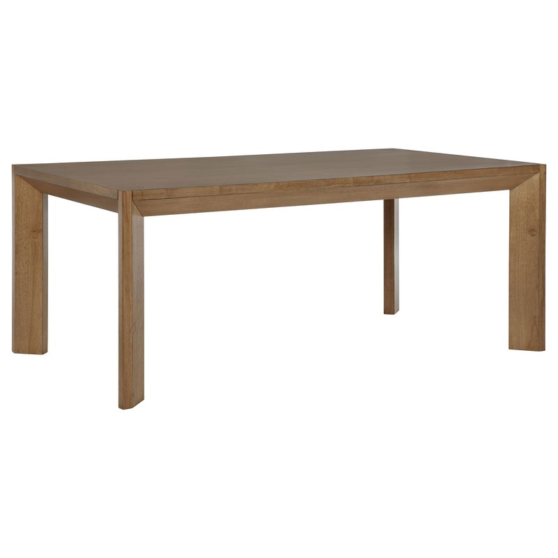 Mesa de comedor rectangular de madera de 72 pulgadas Bruner marrón natural