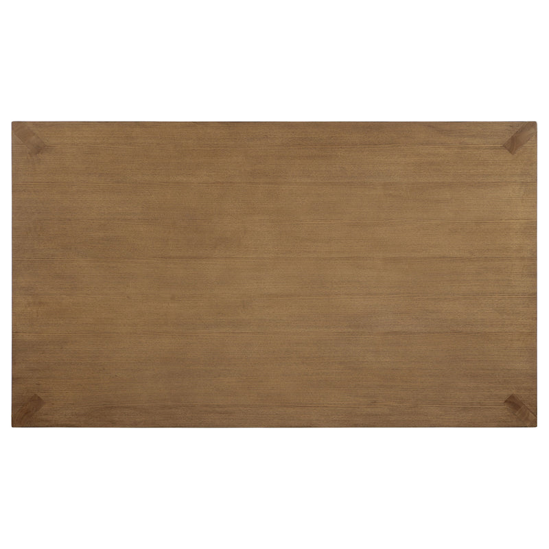 Mesa de comedor rectangular de madera de 72 pulgadas Bruner marrón natural