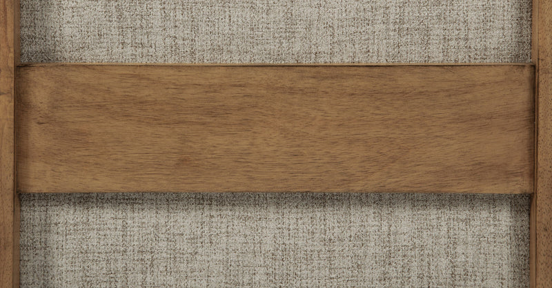 Silla auxiliar tapizada Bruner, marrón natural (juego de 2)