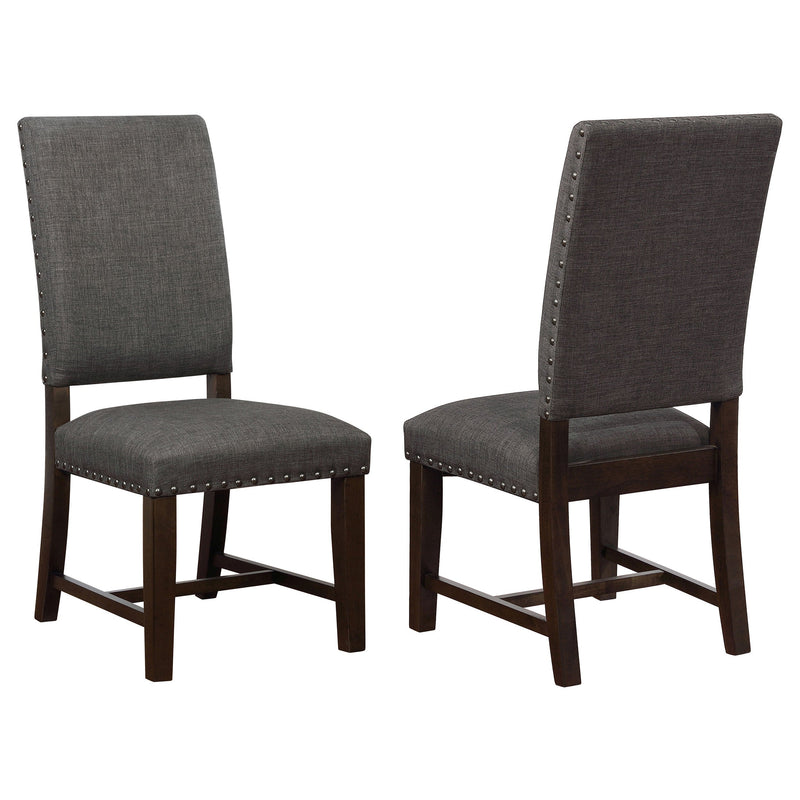 Silla de comedor auxiliar tapizada Twain (Juego de 2)