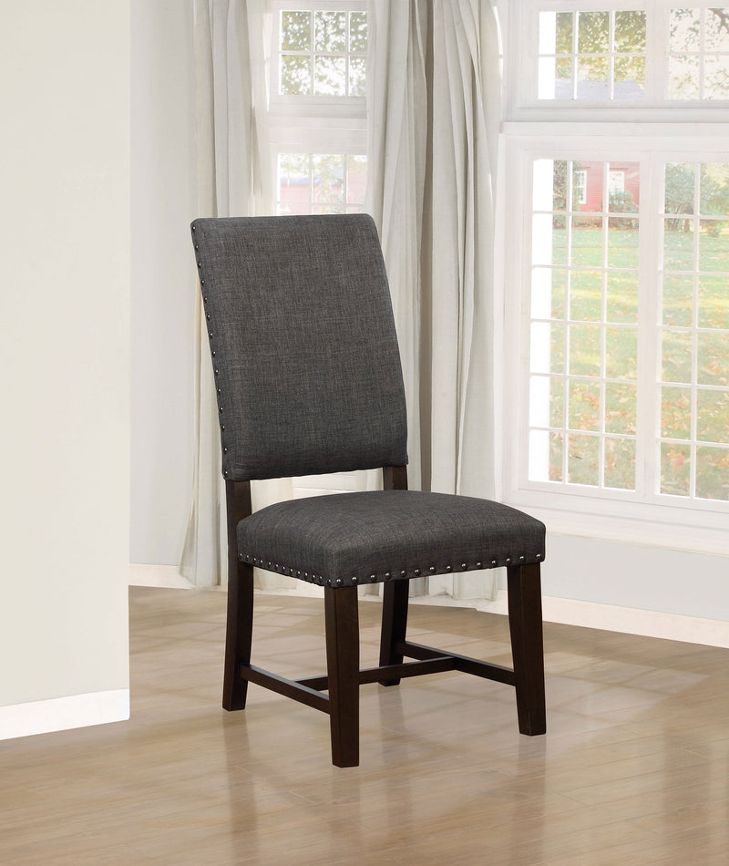 Silla de comedor auxiliar tapizada Twain (Juego de 2)