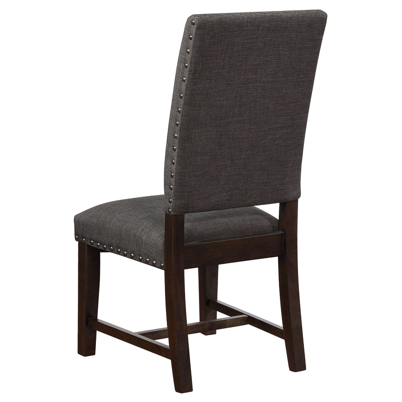 Silla de comedor auxiliar tapizada Twain (Juego de 2)