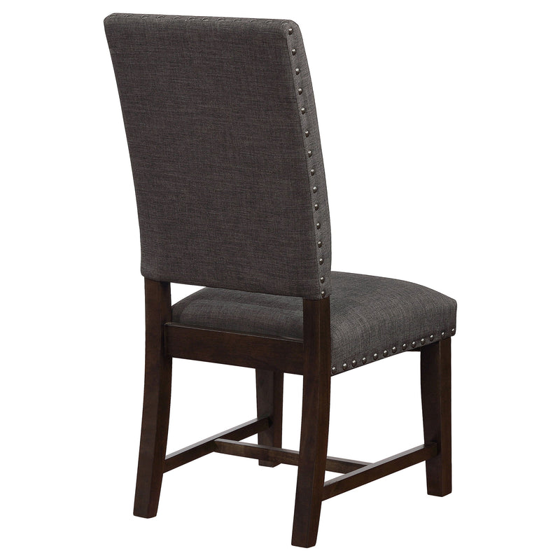 Silla de comedor auxiliar tapizada Twain (Juego de 2)
