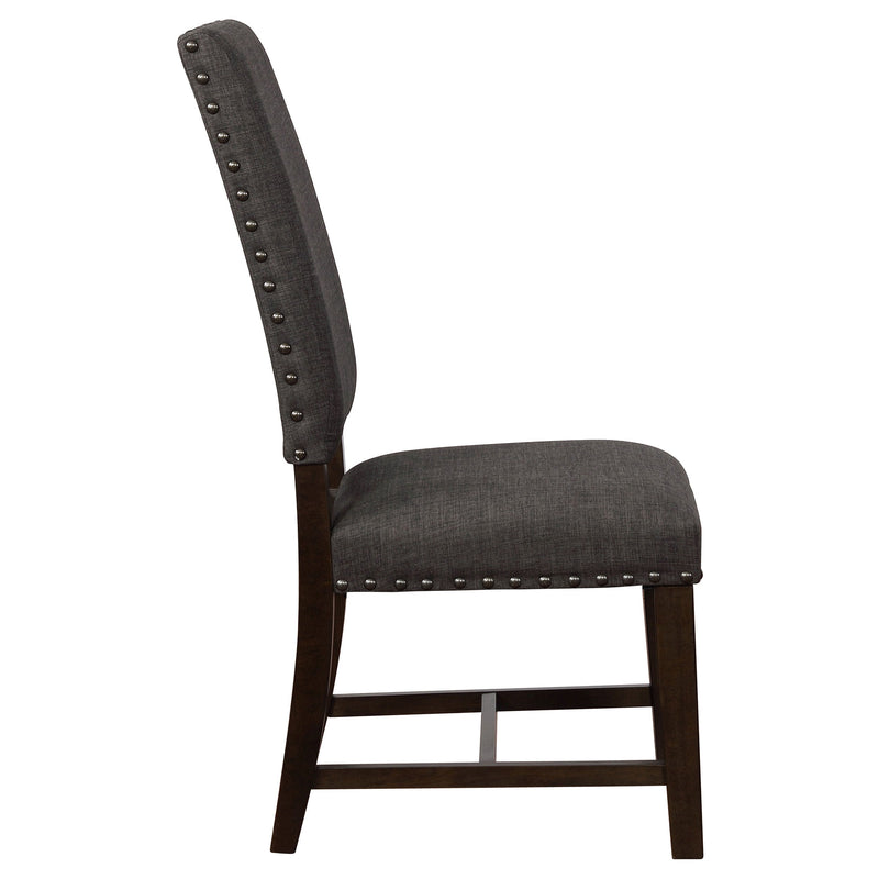 Silla de comedor auxiliar tapizada Twain (Juego de 2)