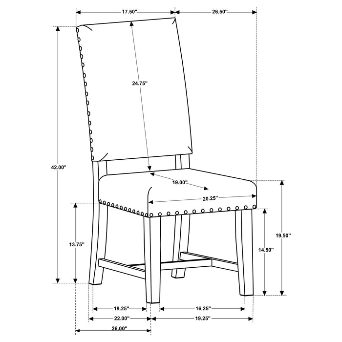 Twain Upholstered Dining Side Chair (Set of 2)