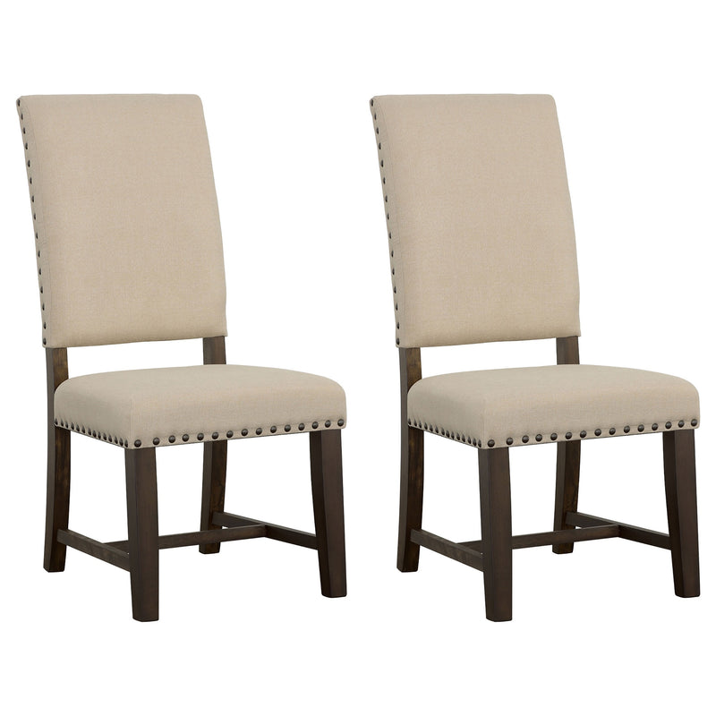 Silla de comedor auxiliar tapizada Twain (Juego de 2)