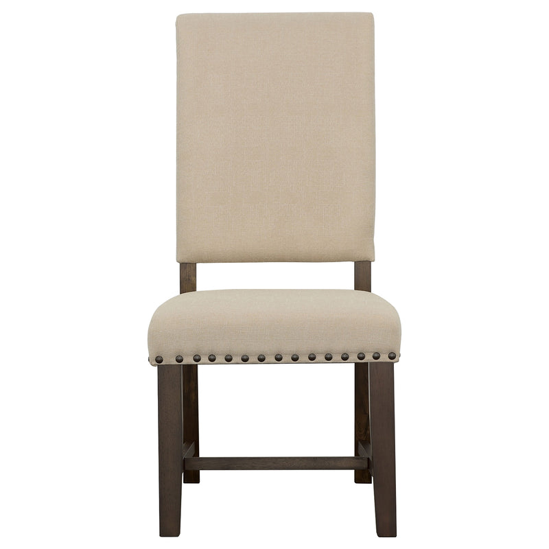 Silla de comedor auxiliar tapizada Twain (Juego de 2)