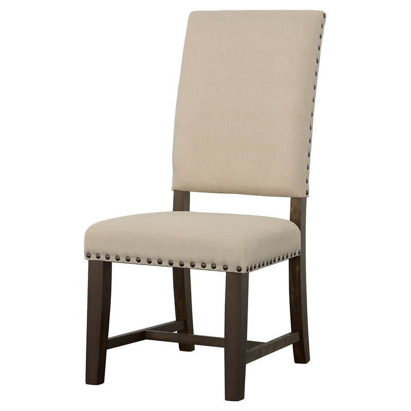 Silla de comedor auxiliar tapizada Twain (Juego de 2)