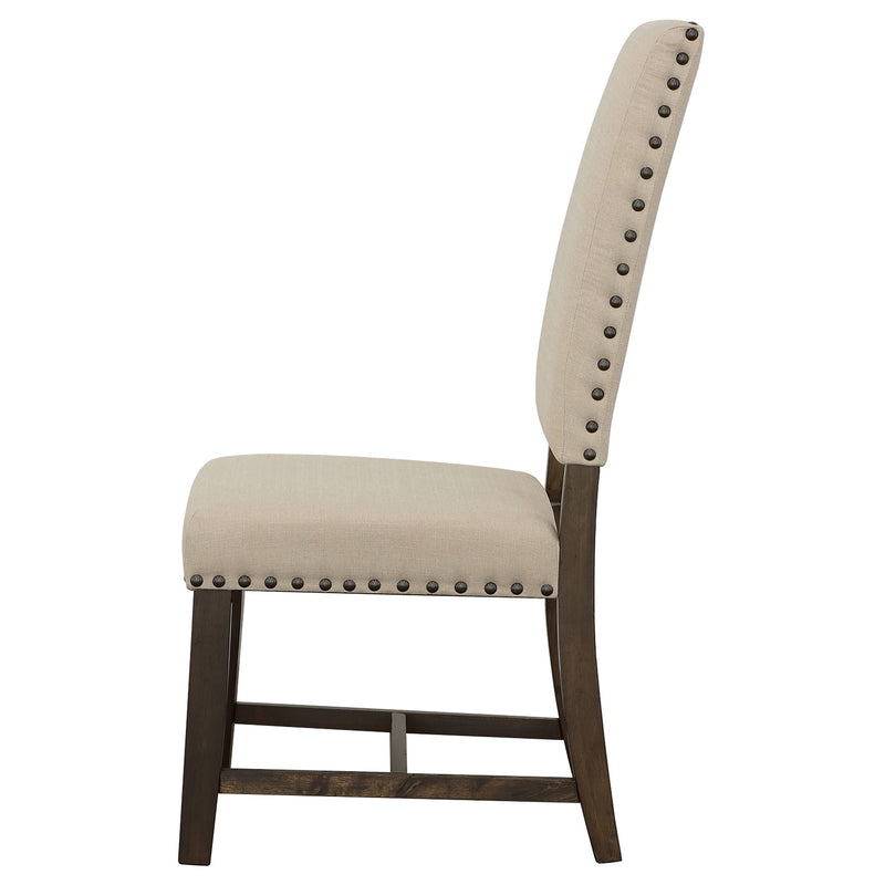 Silla de comedor auxiliar tapizada Twain (Juego de 2)