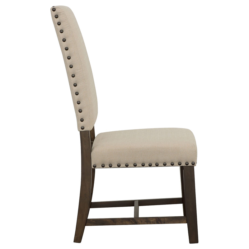 Silla de comedor auxiliar tapizada Twain (Juego de 2)