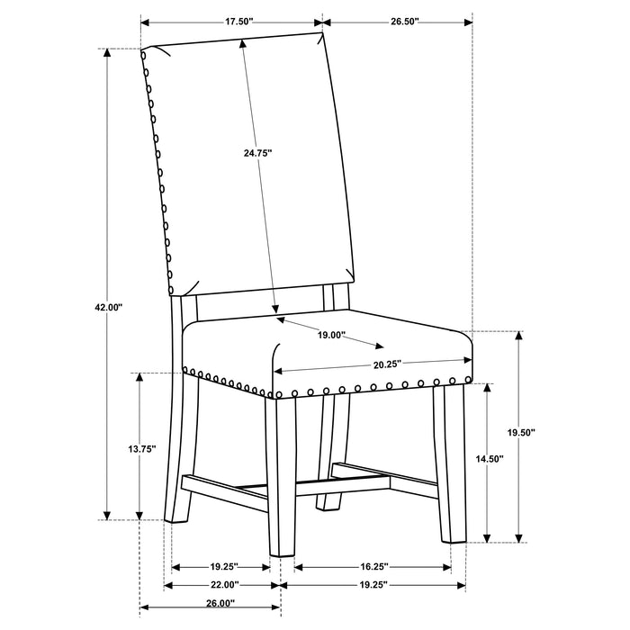 Twain Upholstered Dining Side Chair (Set of 2)