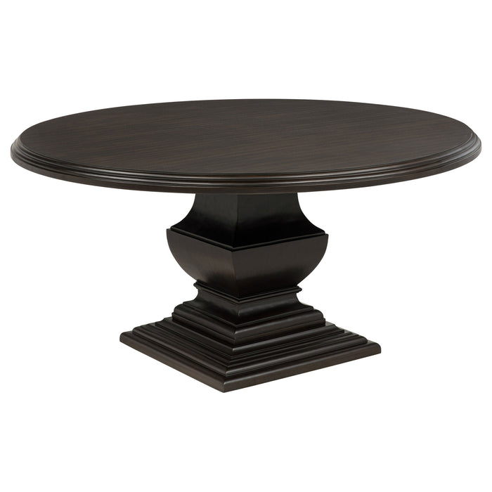 Twyla 60-inch Round Wood Dining Room Table Dark Cocoa