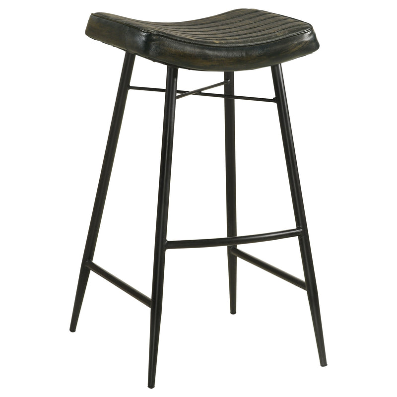 Bayu Leather Upholstered Bar Stool (Set of 2)
