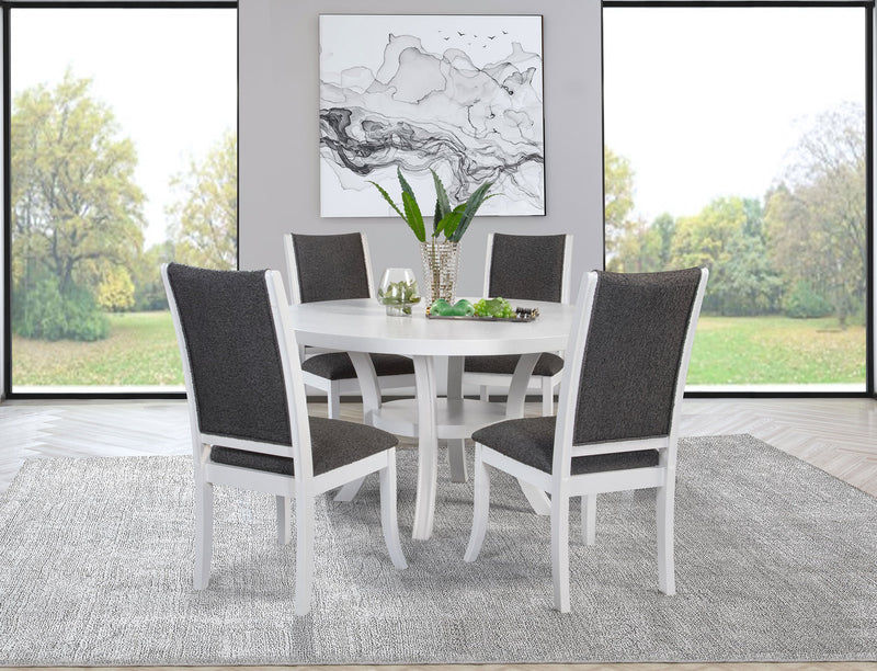Juego de comedor redondo de madera Judd de 54 pulgadas Pearl