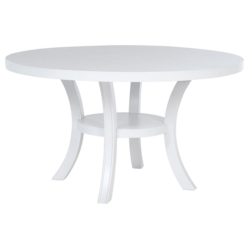 Juego de comedor redondo de madera Judd de 54 pulgadas Pearl