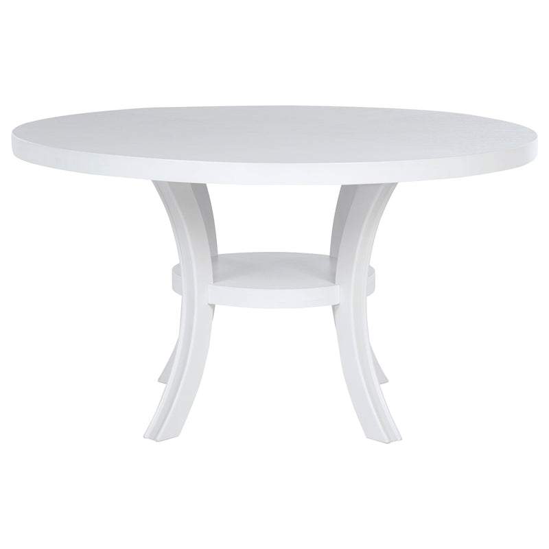 Juego de comedor redondo de madera Judd de 54 pulgadas Pearl