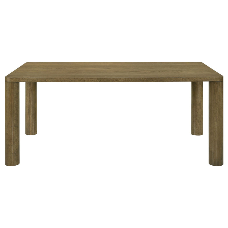 Juego de comedor rectangular Castlewood de 71 pulgadas en roble marrón