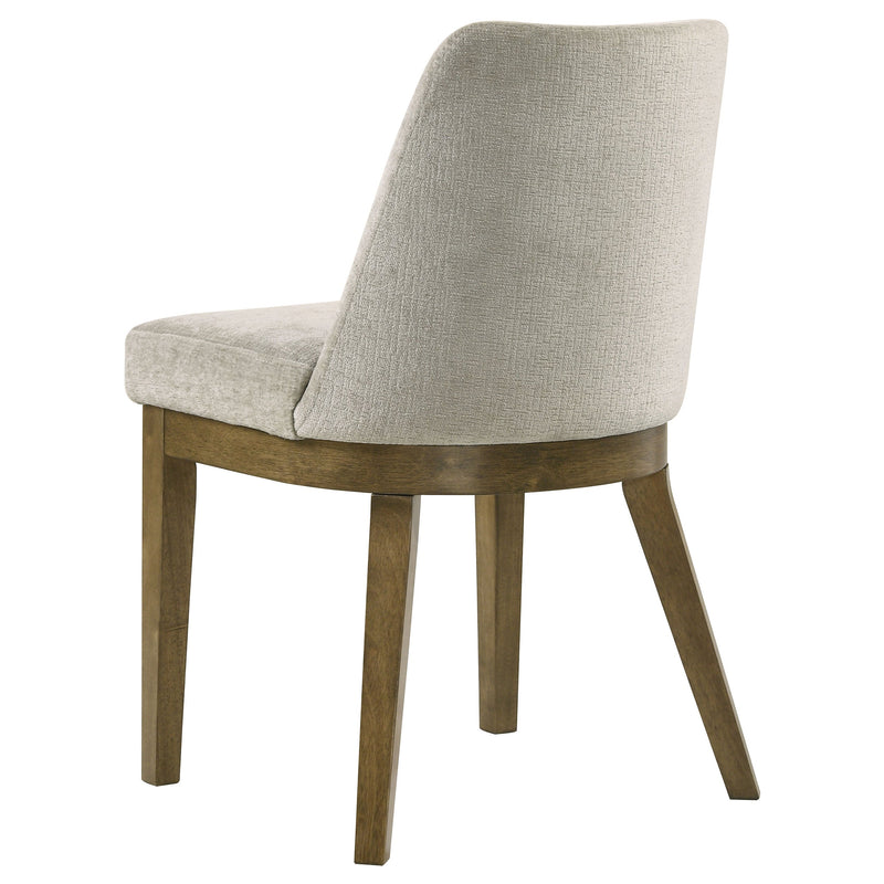 Silla auxiliar tapizada Castlewood color canela claro (juego de 2)