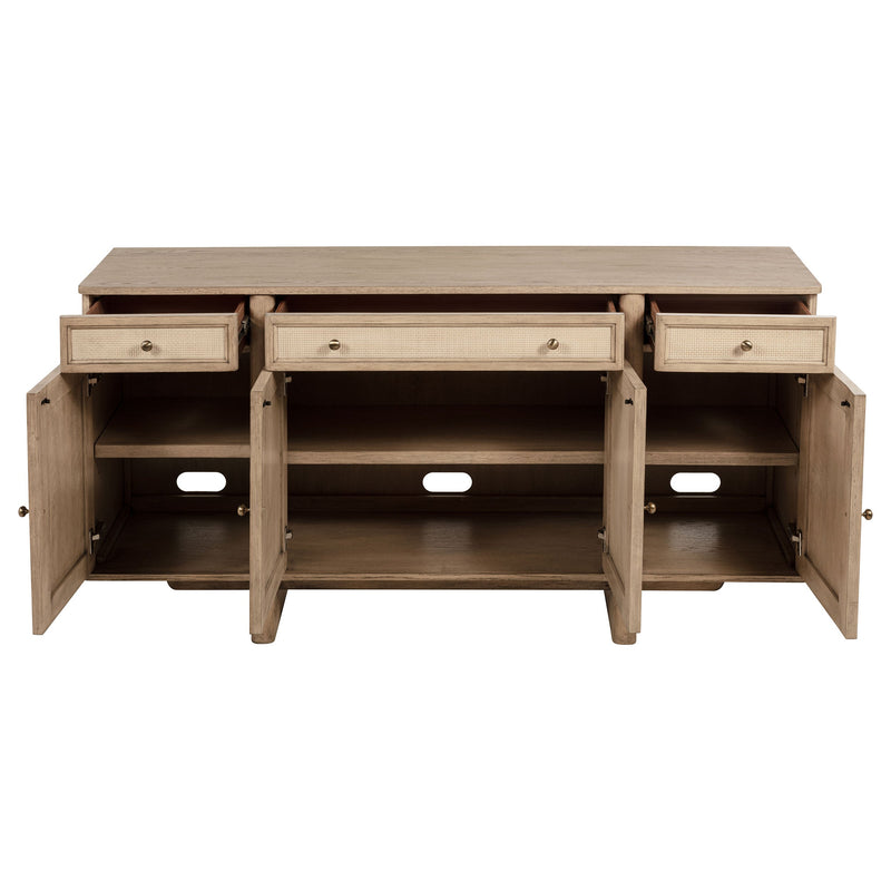 Kailani Rectangular Wood Dining Table Set Beige Oak