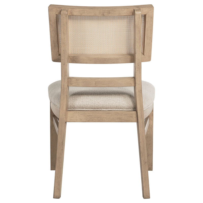Sillas laterales de comedor de ratán Kailani, roble beige (juego de 2)
