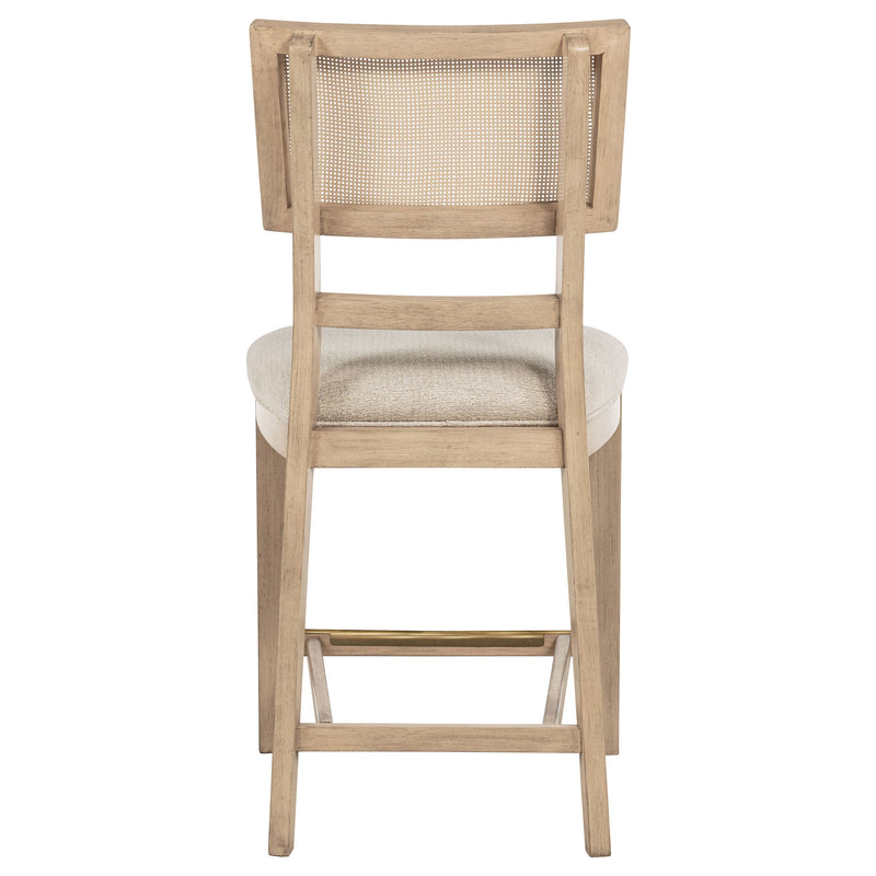 Silla de mostrador Kailani Rattan Cane, roble beige (juego de 2)