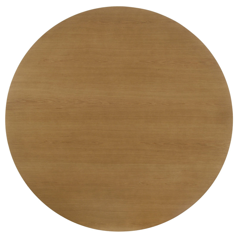 Juego de mesa de comedor redonda Hartville, marrón claro natural