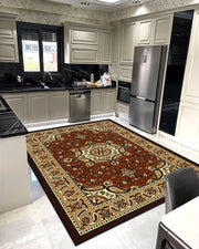STAR Rug DESIGN 1101 Burgundy 8x11 (7'8x10'8")"