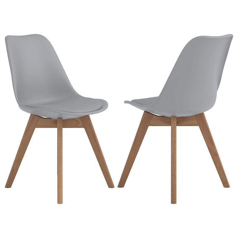 Silla de comedor lateral de polipropileno Caballo (juego de 2)