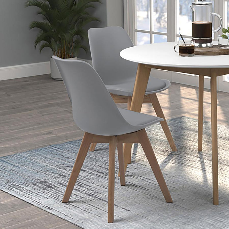 Silla de comedor lateral de polipropileno Caballo (juego de 2)