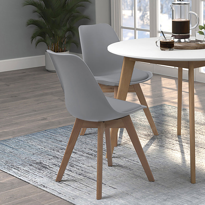 Silla de comedor lateral de polipropileno Caballo (juego de 2)