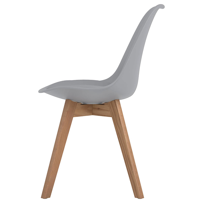 Silla de comedor lateral de polipropileno Caballo (juego de 2)