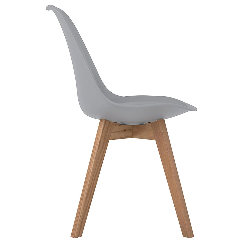 Silla de comedor lateral de polipropileno Caballo (juego de 2)