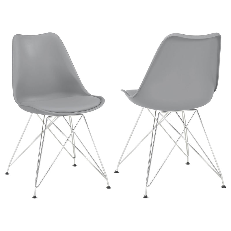 Sillas de comedor auxiliares de polipropileno Juniper (juego de 2)