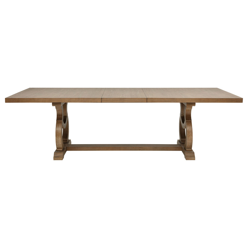 Mesa de comedor Brockway de 104 pulgadas con extensión