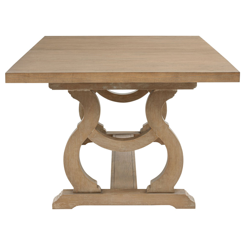 Mesa de comedor Brockway de 104 pulgadas con extensión