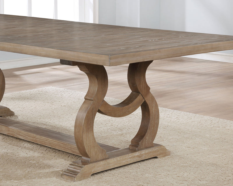 Mesa de comedor Brockway de 104 pulgadas con extensión