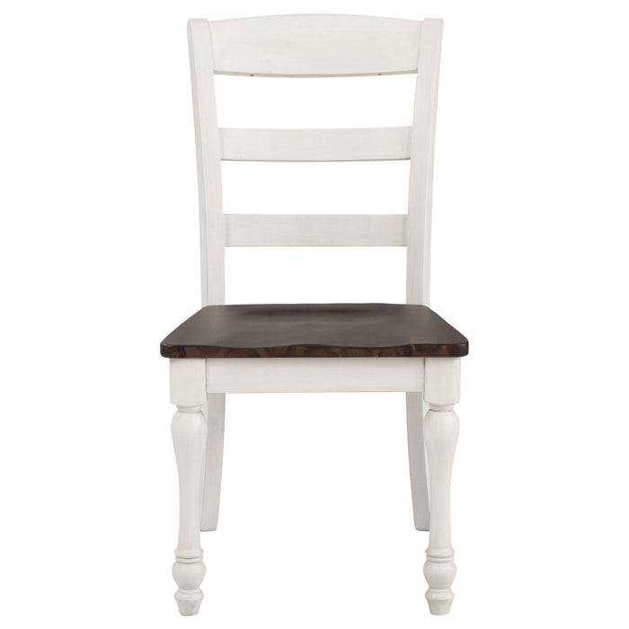 Madelyn  Rectangle Dining Set Dark Cocoa and Coastal White