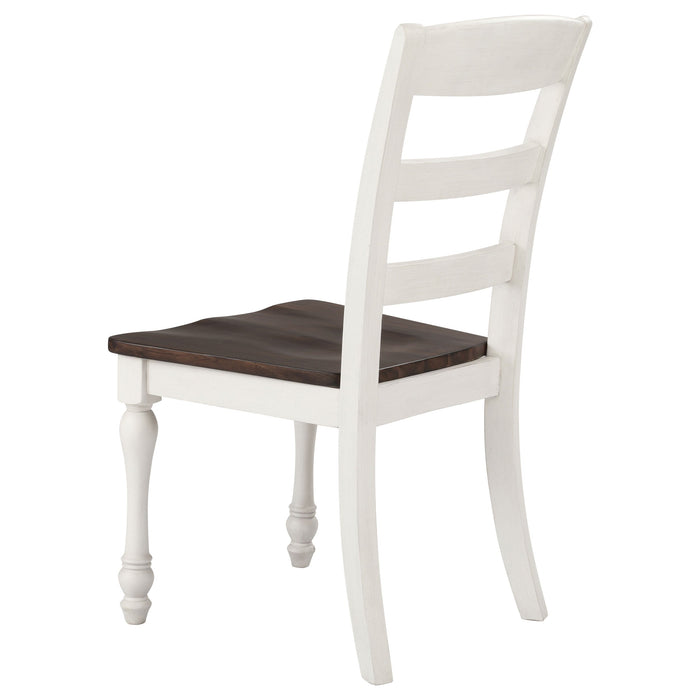 Madelyn  Rectangle Dining Set Dark Cocoa and Coastal White