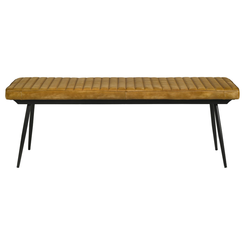 Misty Leather Upholstered Dining Bench