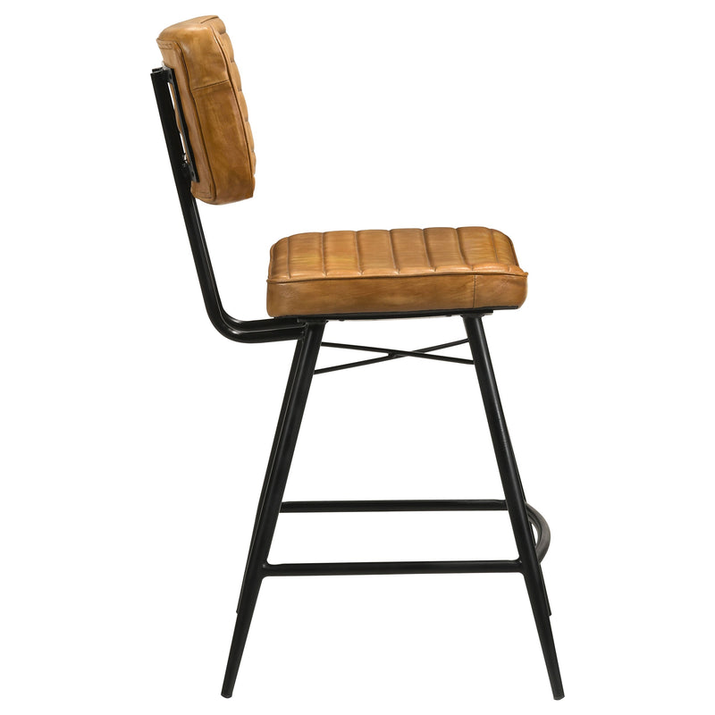 Silla alta de cuero Partridge (juego de 2)