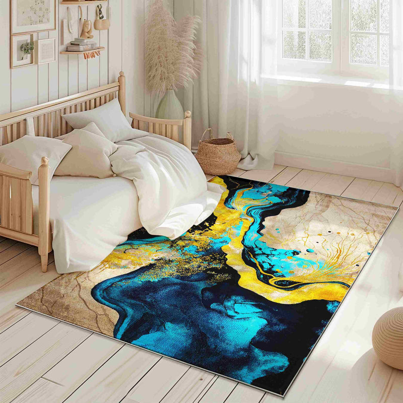 Contempo Rug Design 1111 Black 2x12 Runner (2'6x11'5")"