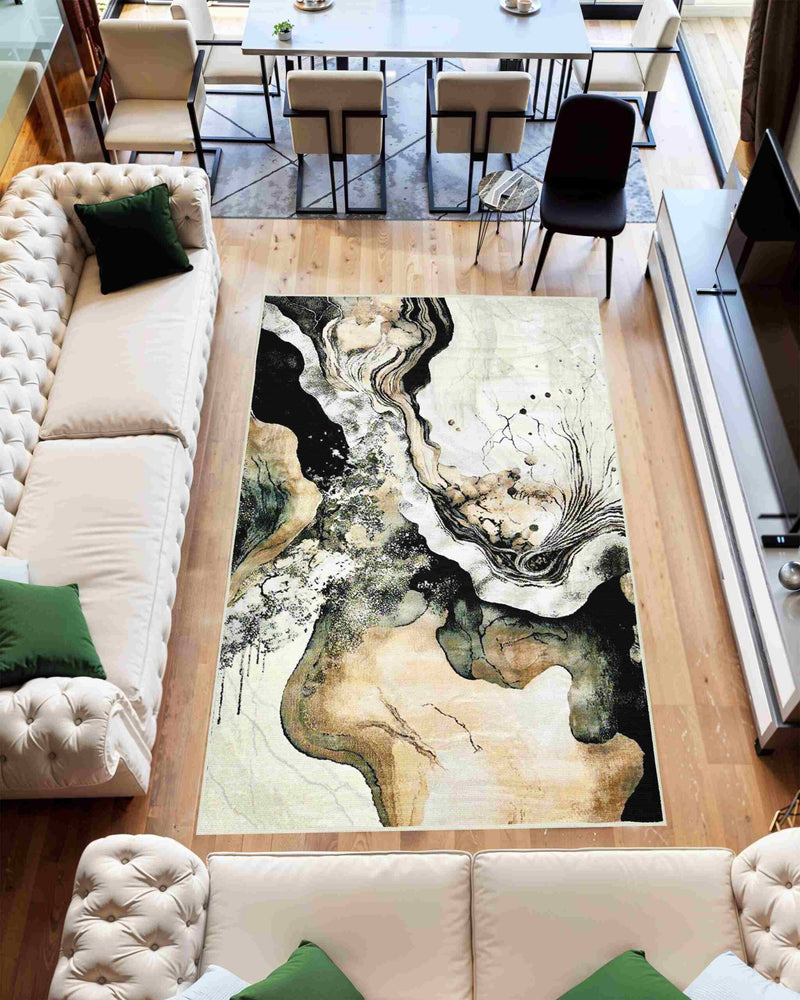 Contempo Rug Design 1111 Navy 5x8 (5'2x7'5")"