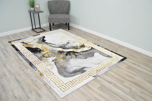 Contempo Rug Design 1111 Black 10x13 (9'2x12'5")"