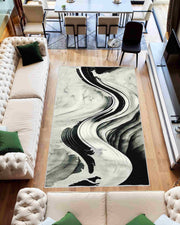 Contempo Rug Design 1112 Black 2x12 Runner (2'6x11'5")"