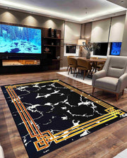 Contempo Rug Design 1114 Black 5x8 (5'2x7'5")"