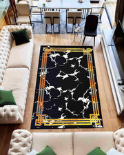 Contempo Rug Design 1114 Black 2x12 Runner (2'6x11'5")"