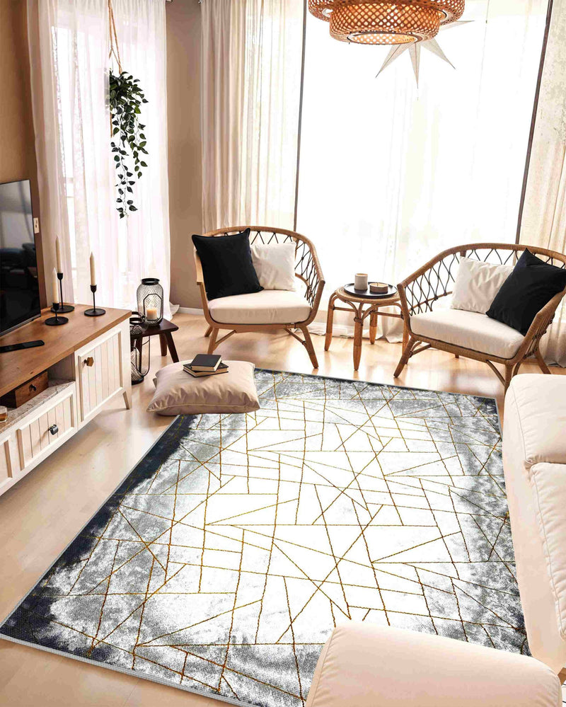 Contempo Rug Design 1115 Grey 5x8 (5'2x7'5")"