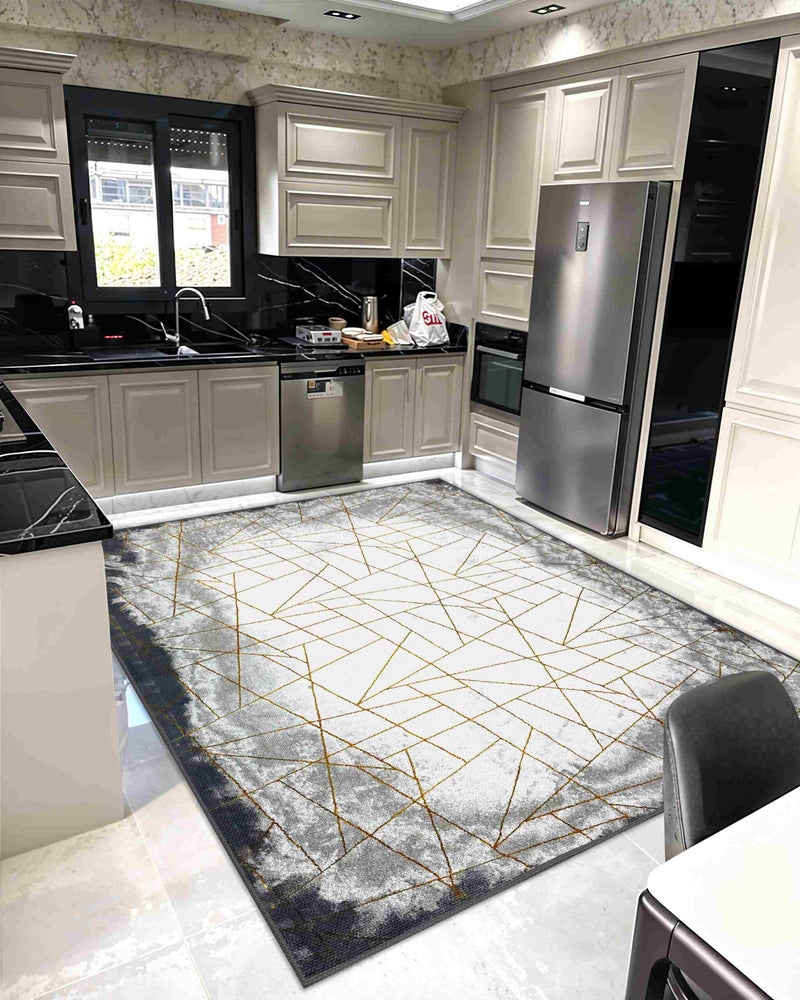 Contempo Rug Design 1115 Grey 2x12 Runner (2'6x11'5")"