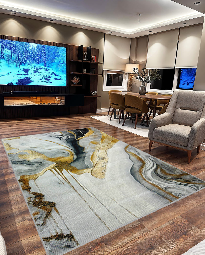 Contempo Rug Design 1119 Grey 8x11 (7'8x10'8")"